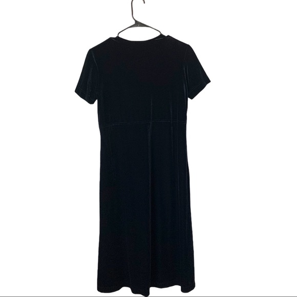 Vintage Talbots Petites Black Velvet Dress- Size P - Picture 3 of 7
